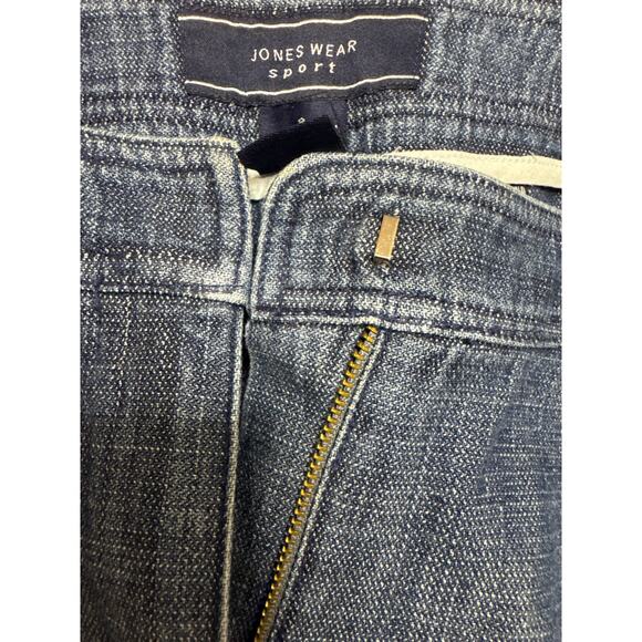 Jones Wear Sport 100% Cotton Size 8 Straight Leg Dressy Denim - Picture 7 of 8
